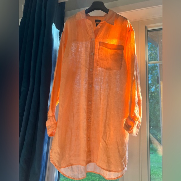 Linen shirt dress - Picture 2 of 4